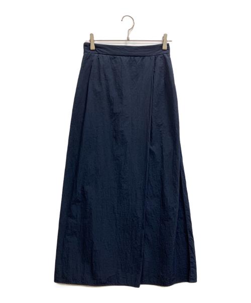 ATON（エイトン）ATON (エイトン) HAND DYED NYLON WRAPPED SKIRT ネイビー サイズ:02の古着・服飾アイテム