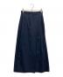 ATON（エイトン）の古着「HAND DYED NYLON WRAPPED SKIRT」｜ネイビー