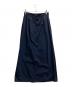 ATON (エイトン) HAND DYED NYLON WRAPPED SKIRT ネイビー サイズ:02：10000円