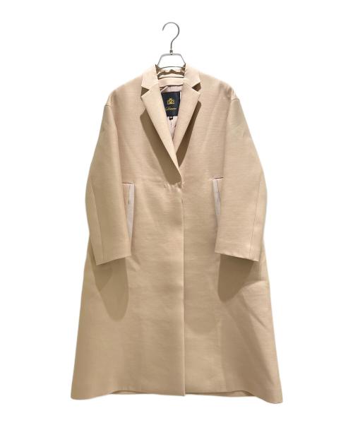 DRAWER（ドゥロワー）DRAWER (ドゥロワー) Wool Silk Pink Tailored Coat Elegant/ウールシルクピンクテーラードコート/6525-234-0727 ピンク サイズ:36の古着・服飾アイテム