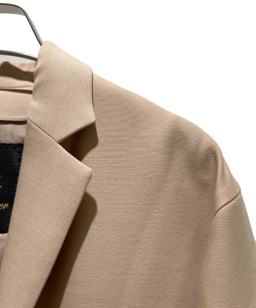 DRAWER（ドゥロワー）DRAWER (ドゥロワー) Wool Silk Pink Tailored Coat Elegant/ウールシルクピンクテーラードコート/6525-234-0727 ピンク サイズ:36の古着・服飾アイテム