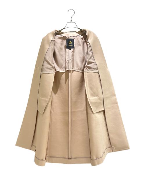 DRAWER（ドゥロワー）DRAWER (ドゥロワー) Wool Silk Pink Tailored Coat Elegant/ウールシルクピンクテーラードコート/6525-234-0727 ピンク サイズ:36の古着・服飾アイテム