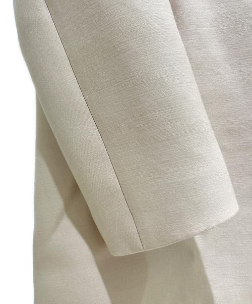 DRAWER（ドゥロワー）DRAWER (ドゥロワー) Wool Silk Pink Tailored Coat Elegant/ウールシルクピンクテーラードコート/6525-234-0727 ピンク サイズ:36の古着・服飾アイテム