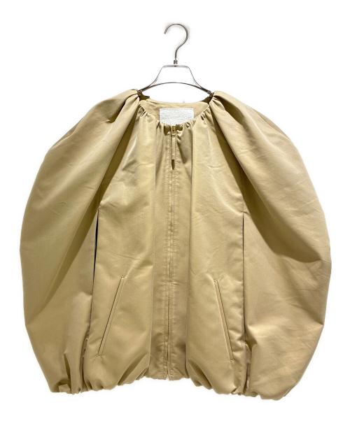 MYLAN（マイラン）MYLAN (マイラン) Gather Round Poncho Jacket ベージュ サイズ:Fの古着・服飾アイテム