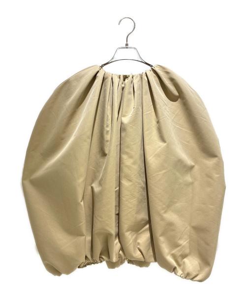 MYLAN（マイラン）MYLAN (マイラン) Gather Round Poncho Jacket ベージュ サイズ:Fの古着・服飾アイテム