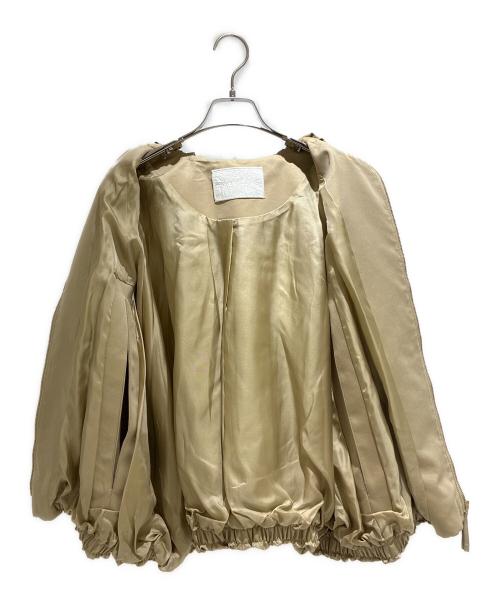 MYLAN（マイラン）MYLAN (マイラン) Gather Round Poncho Jacket ベージュ サイズ:Fの古着・服飾アイテム