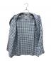 POST O'ALLS (ポストオーバーオールズ) NEUTRA 4 S/S - Linen Block Check ブルー×ホワイト サイズ:Ｍ：12000円