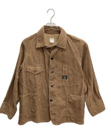 POST O'ALLS（ポストオーバーオールズ）の古着「Engineers' Jacket : herringbone print corduroy」｜ブラウン