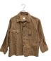 POST O'ALLS（ポストオーバーオールズ）の古着「Engineers' Jacket : herringbone print corduroy」｜ブラウン