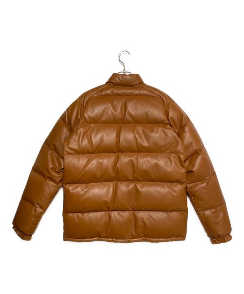 A BATHING APE（アベイシングエイプ）A BATHING APE (アベイシングエイプ) 復刻 シープスキン レザー ダウンジャケット ブラウン サイズ:XLの古着・服飾アイテム