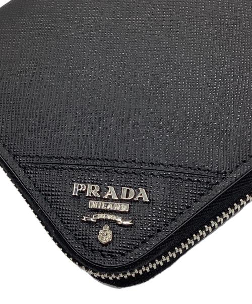 PRADA（プラダ）PRADA (プラダ) サフィアーノレザー 長財布 ブラックの古着・服飾アイテム