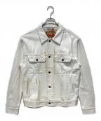 DIESELディーゼル）の古着「D-BARCY/ペイントデニムジャケット」｜ホワイト