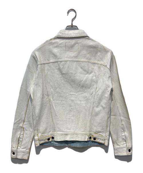 DIESEL（ディーゼル）DIESEL (ディーゼル) D-BARCY/ペイントデニムジャケット ホワイト サイズ:Mの古着・服飾アイテム