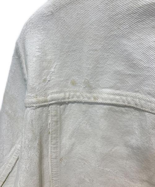 DIESEL（ディーゼル）DIESEL (ディーゼル) D-BARCY/ペイントデニムジャケット ホワイト サイズ:Mの古着・服飾アイテム
