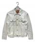 DIESEL（ディーゼル）の古着「D-BARCY/ペイントデニムジャケット」｜ホワイト