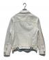 DIESEL (ディーゼル) D-BARCY/ペイントデニムジャケット ホワイト サイズ:M：12000円