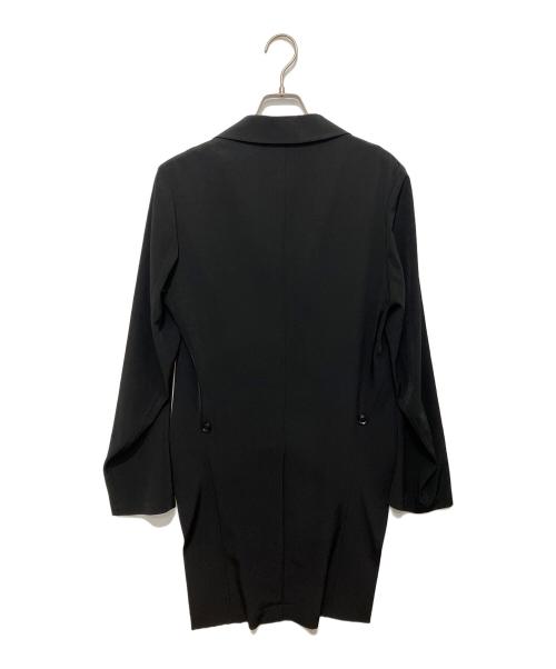 Y's（ワイズ）Y's (ワイズ) クレープデシンカッタウェイロングジャケット ブラック サイズ:2の古着・服飾アイテム