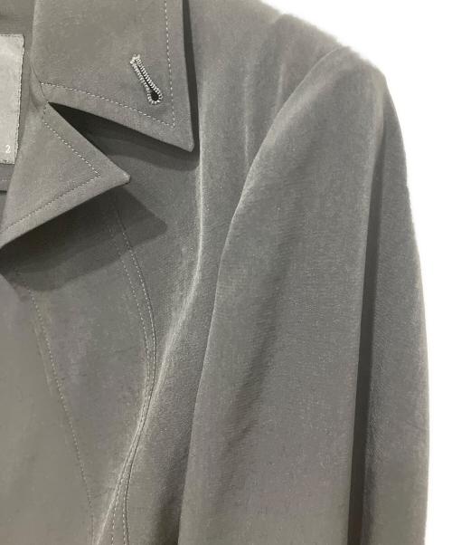 Y's（ワイズ）Y's (ワイズ) クレープデシンカッタウェイロングジャケット ブラック サイズ:2の古着・服飾アイテム