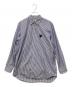 PLAY COMME des GARCONS（プレイコムデギャルソン）の古着「Stripe Shirt With Black Emblem Pattern」｜ブルー