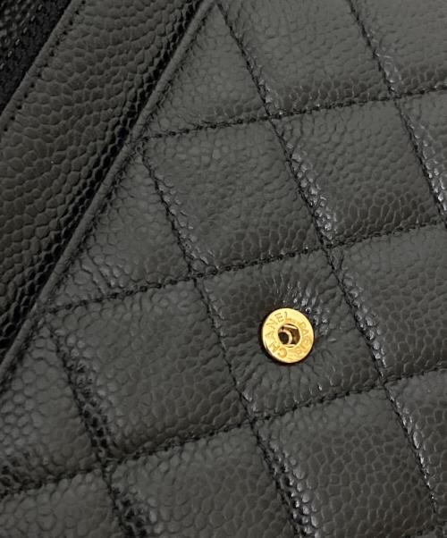CHANEL（シャネル）CHANEL (シャネル) マトラッセチェーンショルダーウォレット ブラックの古着・服飾アイテム