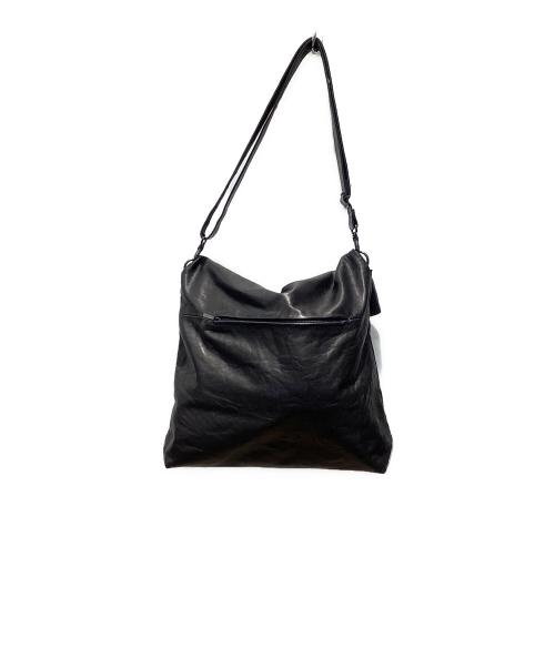 discord Yohji Yamamoto（ディスコード ヨウジヤマモト）discord Yohji Yamamoto (ディスコード ヨウジヤマモト) 2WAY MAGNET FLAP BAG / SOFT HORSE LEATHER ブラックの古着・服飾アイテム