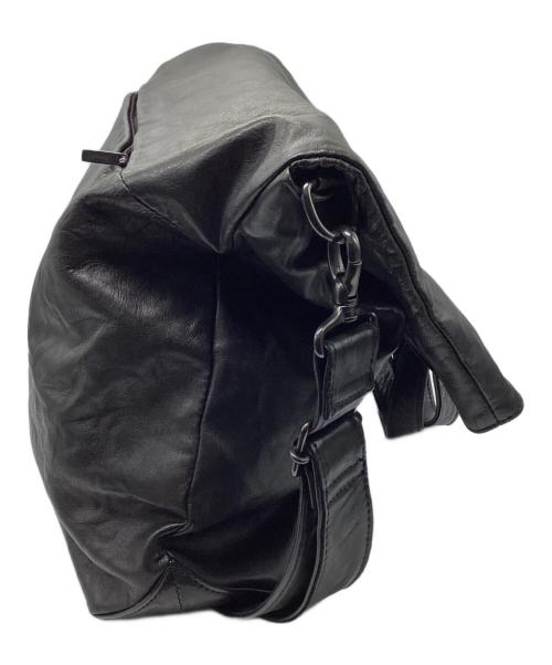 discord Yohji Yamamoto（ディスコード ヨウジヤマモト）discord Yohji Yamamoto (ディスコード ヨウジヤマモト) 2WAY MAGNET FLAP BAG / SOFT HORSE LEATHER ブラックの古着・服飾アイテム