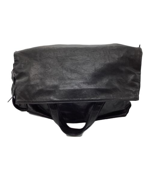 discord Yohji Yamamoto（ディスコード ヨウジヤマモト）discord Yohji Yamamoto (ディスコード ヨウジヤマモト) 2WAY MAGNET FLAP BAG / SOFT HORSE LEATHER ブラックの古着・服飾アイテム