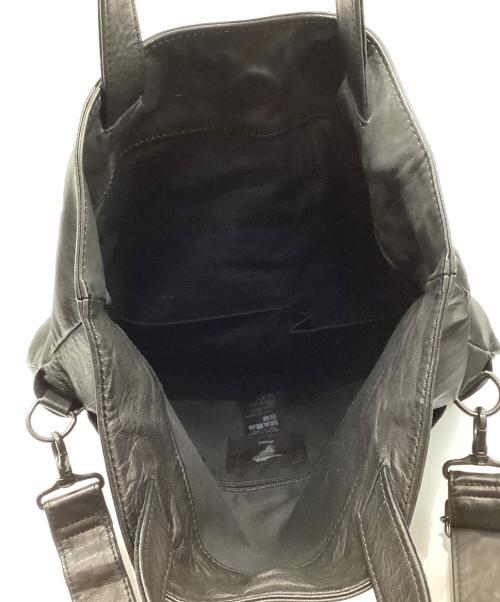 discord Yohji Yamamoto（ディスコード ヨウジヤマモト）discord Yohji Yamamoto (ディスコード ヨウジヤマモト) 2WAY MAGNET FLAP BAG / SOFT HORSE LEATHER ブラックの古着・服飾アイテム