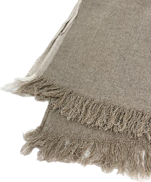 Yohji Yamamoto pour homme（ヨウジヤマモト プールオム）Yohji Yamamoto pour homme (ヨウジヤマモト プールオム) 和紙レーヨンストール ベージュの古着・服飾アイテム