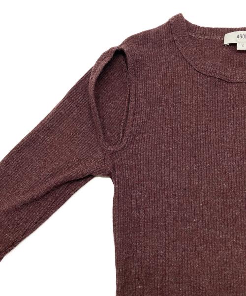AGOLDE（エーゴールドイー）AGOLDE (エーゴールドイー) PEIRCE TEEシャツ　26年モデル ブラウン サイズ:Sの古着・服飾アイテム
