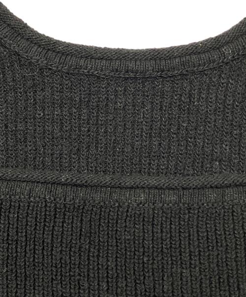 Plage（プラージュ）Plage (プラージュ) Noil silk Square ニット　26年モデル ブラック サイズ:Fの古着・服飾アイテム