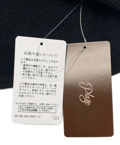 Plage（プラージュ）Plage (プラージュ) Noil silk Square ニット　26年モデル ブラック サイズ:Fの古着・服飾アイテム
