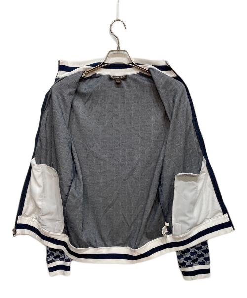 MICHAEL KORS（マイケルコース）MICHAEL KORS (マイケルコース) シグネチャーロゴトラックジャケット ネイビー サイズ:Ｓの古着・服飾アイテム