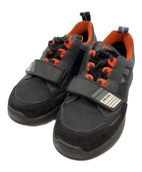 PRADA（プラダ）PRADA (プラダ) Mechano Sneakers ブラック サイズ:5 1/2の古着・服飾アイテム