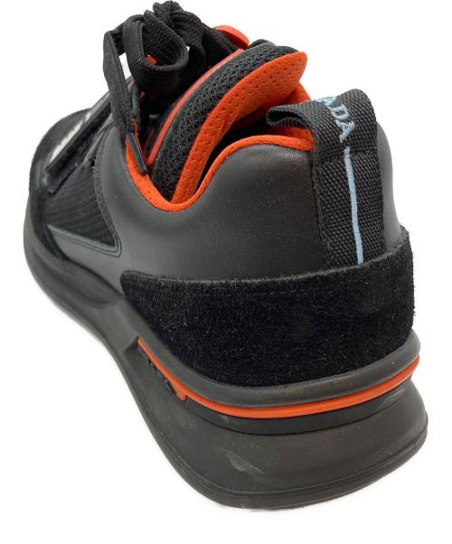 PRADA（プラダ）PRADA (プラダ) Mechano Sneakers ブラック サイズ:5 1/2の古着・服飾アイテム