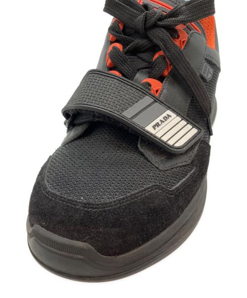 PRADA（プラダ）PRADA (プラダ) Mechano Sneakers ブラック サイズ:5 1/2の古着・服飾アイテム