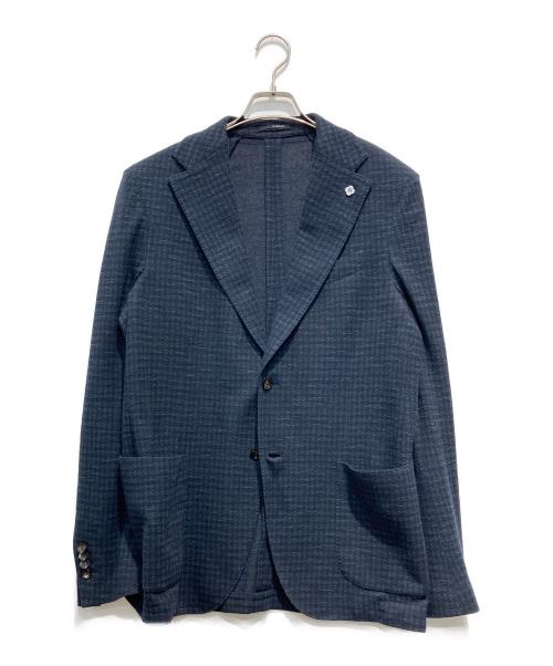 LARDINI（ラルディーニ）LARDINI (ラルディーニ) コットンリネンジャケット ネイビー サイズ:５０の古着・服飾アイテム