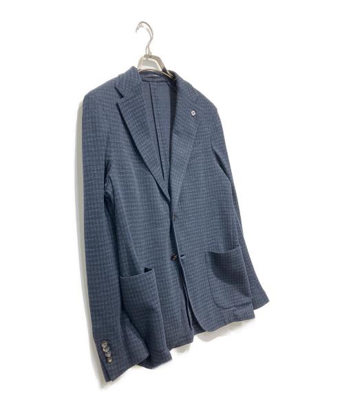 LARDINI（ラルディーニ）LARDINI (ラルディーニ) コットンリネンジャケット ネイビー サイズ:５０の古着・服飾アイテム