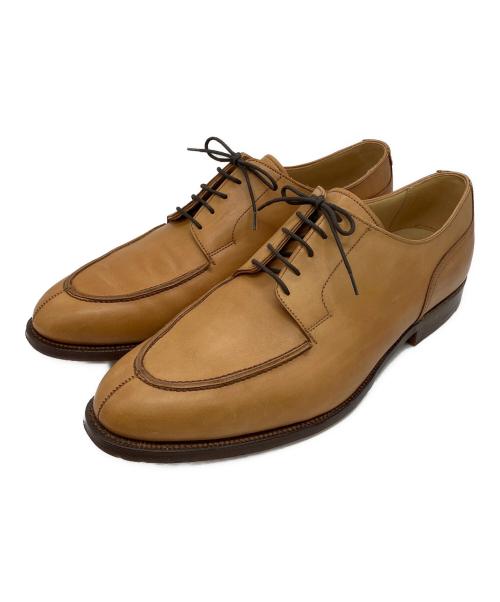 Crockett & Jones（クロケット＆ジョーンズ）Crockett & Jones (クロケット＆ジョーンズ) Uチップシューズ ベージュ サイズ:9 1/2の古着・服飾アイテム
