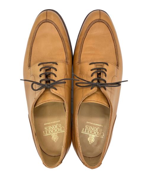 Crockett & Jones（クロケット＆ジョーンズ）Crockett & Jones (クロケット＆ジョーンズ) Uチップシューズ ベージュ サイズ:9 1/2の古着・服飾アイテム