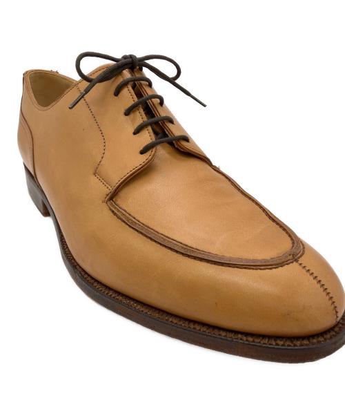 Crockett & Jones（クロケット＆ジョーンズ）Crockett & Jones (クロケット＆ジョーンズ) Uチップシューズ ベージュ サイズ:9 1/2の古着・服飾アイテム