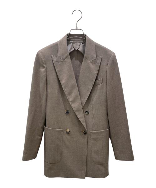 MaxMara（マックスマーラ）MaxMara (マックスマーラ) カシミヤダブルジャケット ベージュ サイズ:40の古着・服飾アイテム