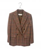 MaxMaraマックスマーラ）の古着「ダブルブレストブレザー/Guelfo Jersey Jacket」｜ブラウン