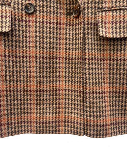 MaxMara（マックスマーラ）MaxMara (マックスマーラ) ダブルブレストブレザー/Guelfo Jersey Jacket ブラウン サイズ:40の古着・服飾アイテム