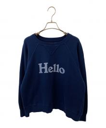 MADISON BLUE（マディソンブルー）の古着「HELLO SWEAT L/S URAKE DYED」｜ネイビー