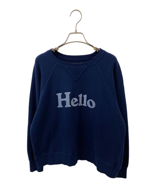 MADISON BLUE（マディソンブルー）MADISON BLUE (マディソンブルー) HELLO SWEAT L/S URAKE DYED ネイビー サイズ:XSの古着・服飾アイテム