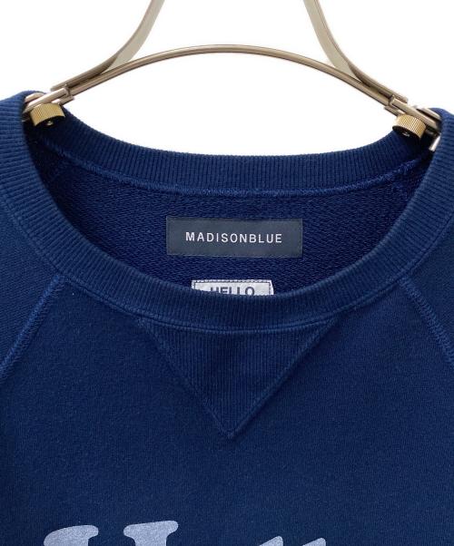 MADISON BLUE（マディソンブルー）MADISON BLUE (マディソンブルー) HELLO SWEAT L/S URAKE DYED ネイビー サイズ:XSの古着・服飾アイテム