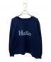 MADISON BLUE（マディソンブルー）の古着「HELLO SWEAT L/S URAKE DYED」｜ネイビー