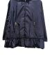 中古・古着 MONCLER (モンクレール) SARCELLEフリルジャケット ネイビー サイズ:1：80000円