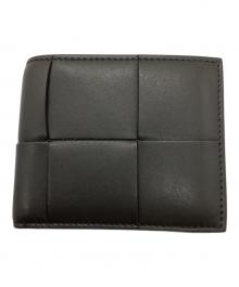 BOTTEGA VENETA（ボッテガベネタ）の古着「イントレチャート 二つ折り財布」｜グレー